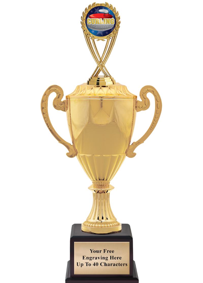 16 3/4" SOVEREIGN CUP W/FIGURE