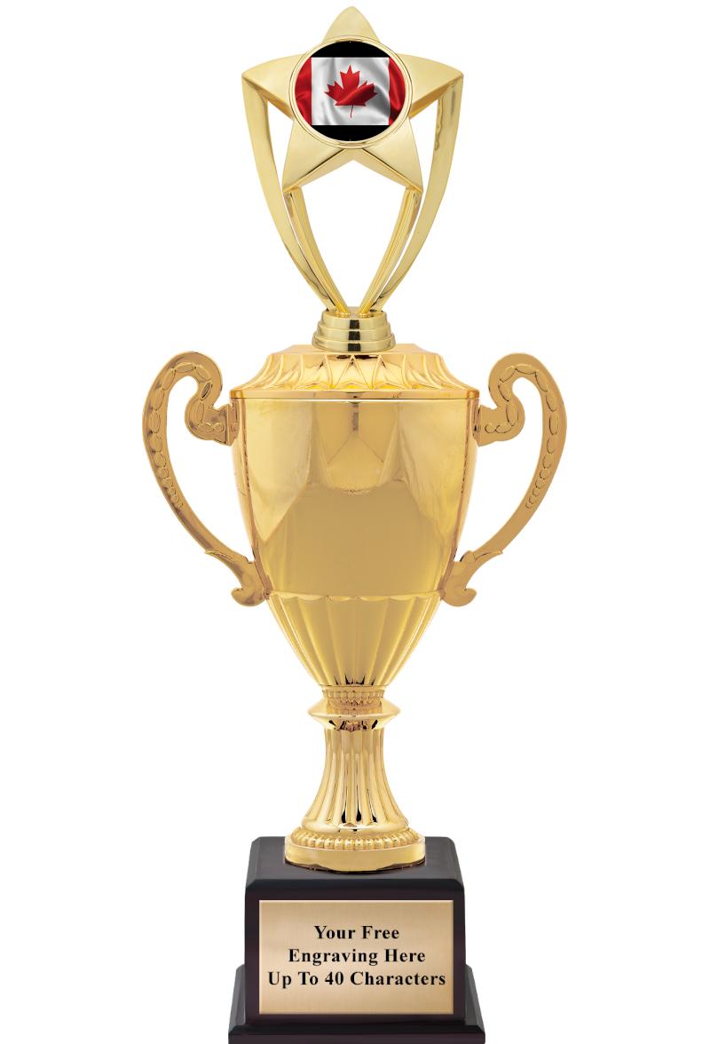 16 3/4" SOVEREIGN CUP W/FIGURE