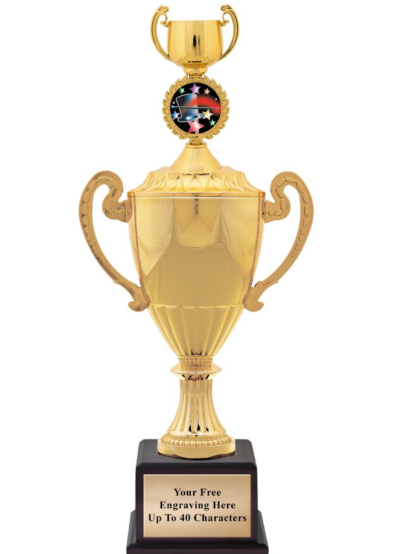 16 3/4" SOVEREIGN CUP W/FIGURE