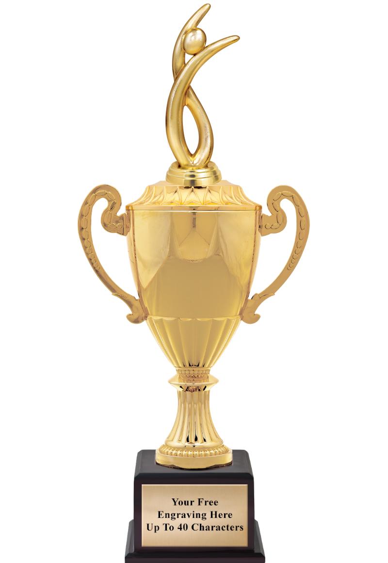 16 3/4" SOVEREIGN CUP W/FIGURE