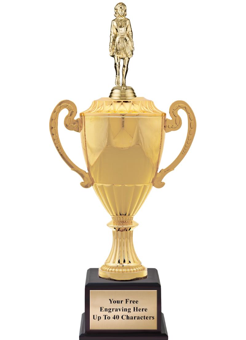 16 3/4" SOVEREIGN CUP W/FIGURE