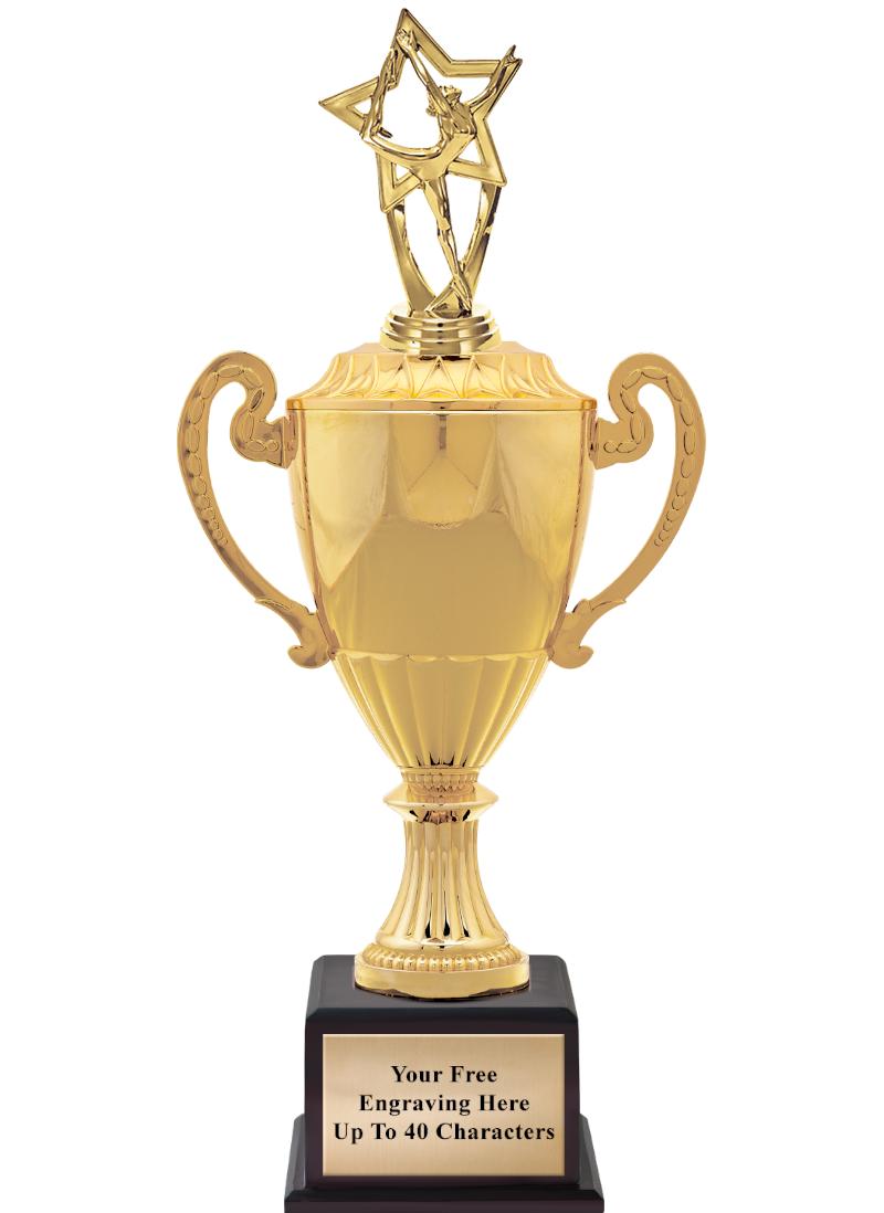 16 3/4" SOVEREIGN CUP W/FIGURE