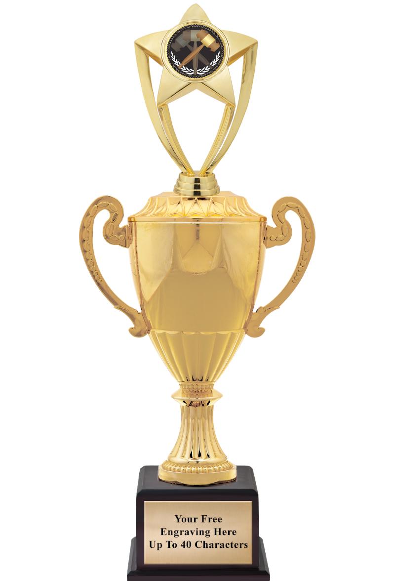 16 3/4" SOVEREIGN CUP W/FIGURE