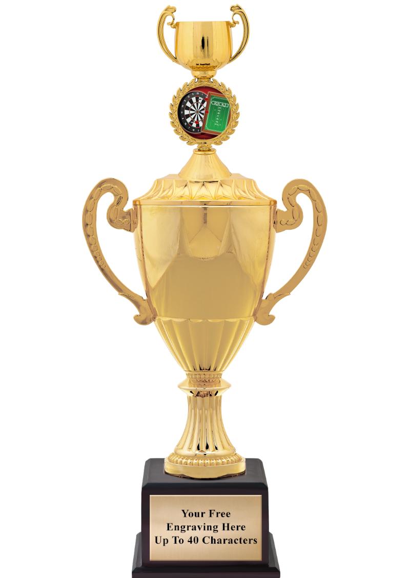 16 3/4" SOVEREIGN CUP W/FIGURE