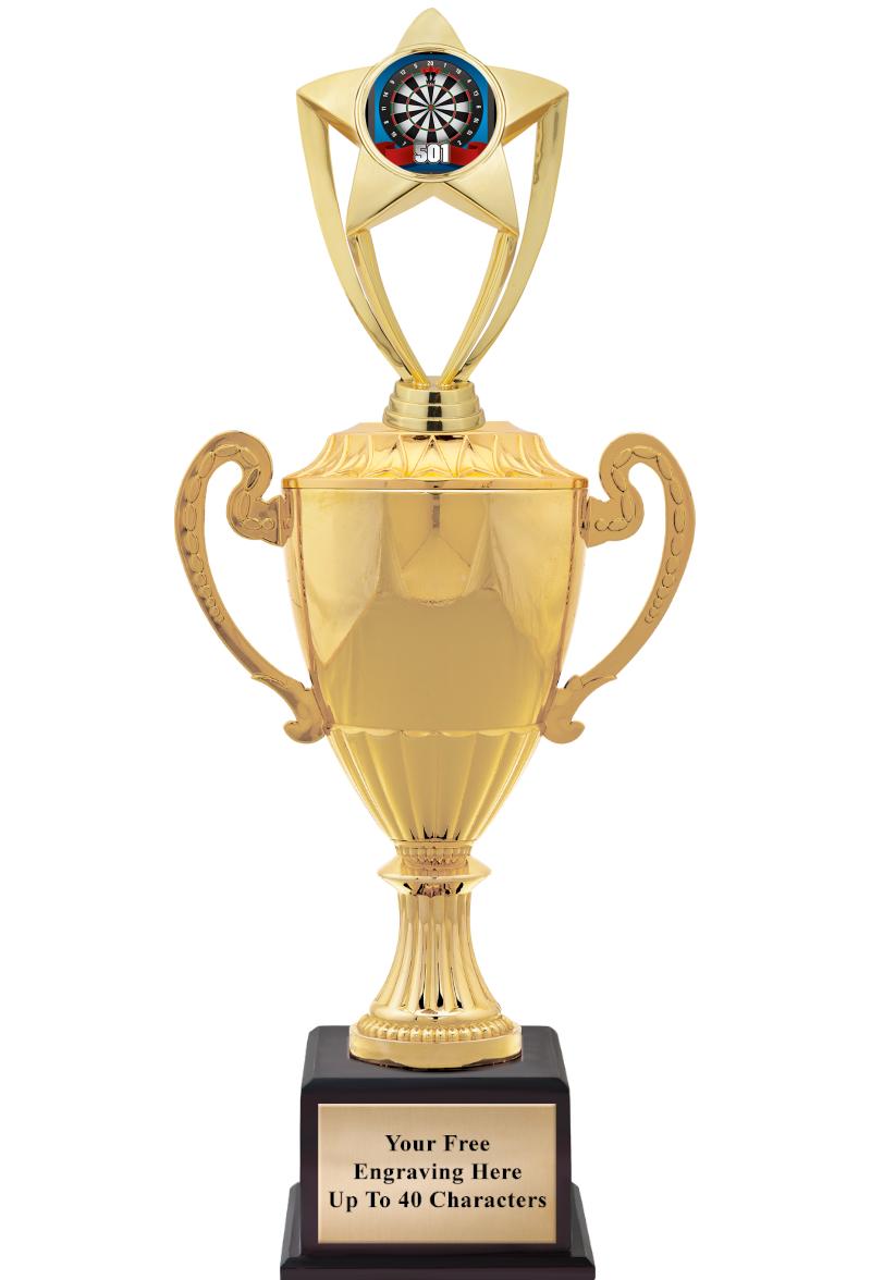 16 3/4" SOVEREIGN CUP W/FIGURE