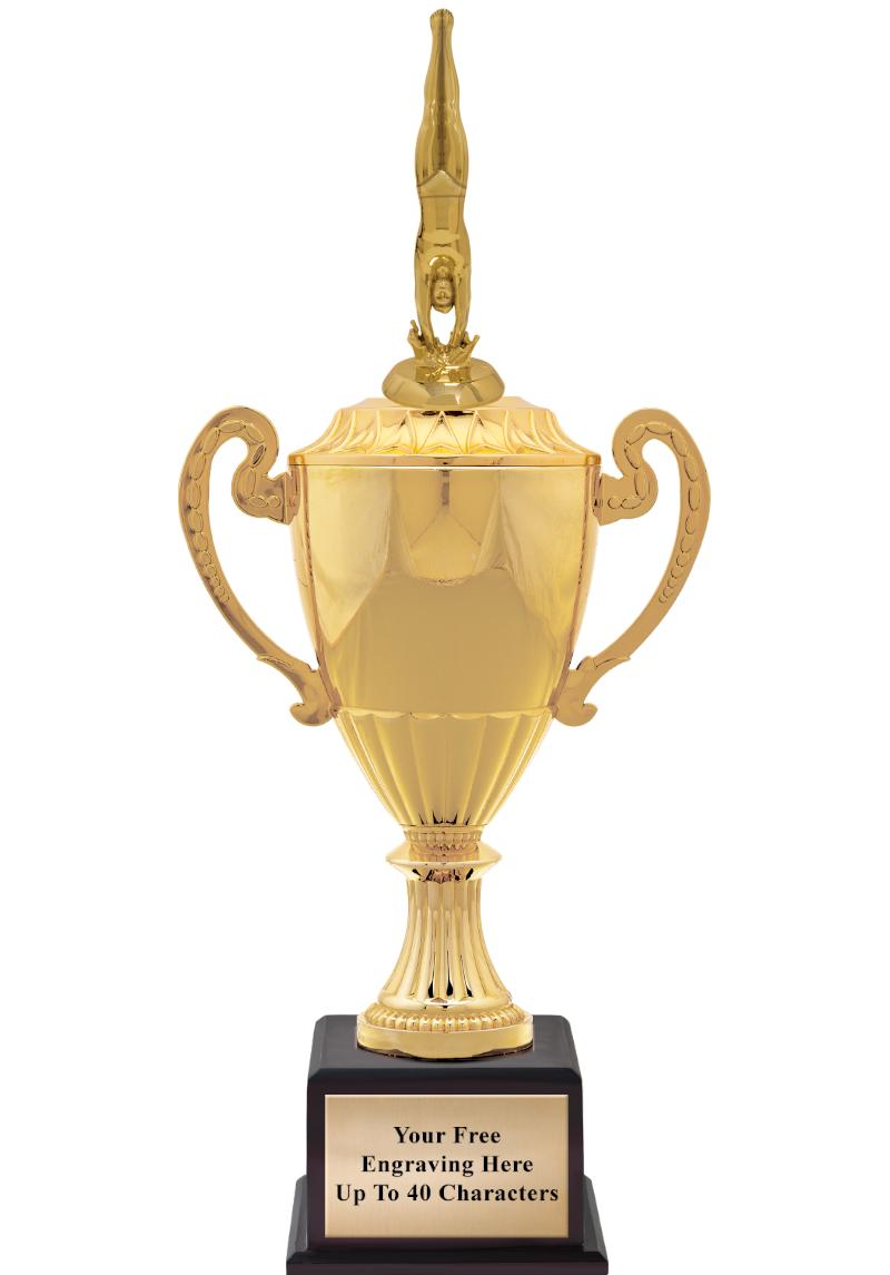 16 3/4" SOVEREIGN CUP W/FIGURE