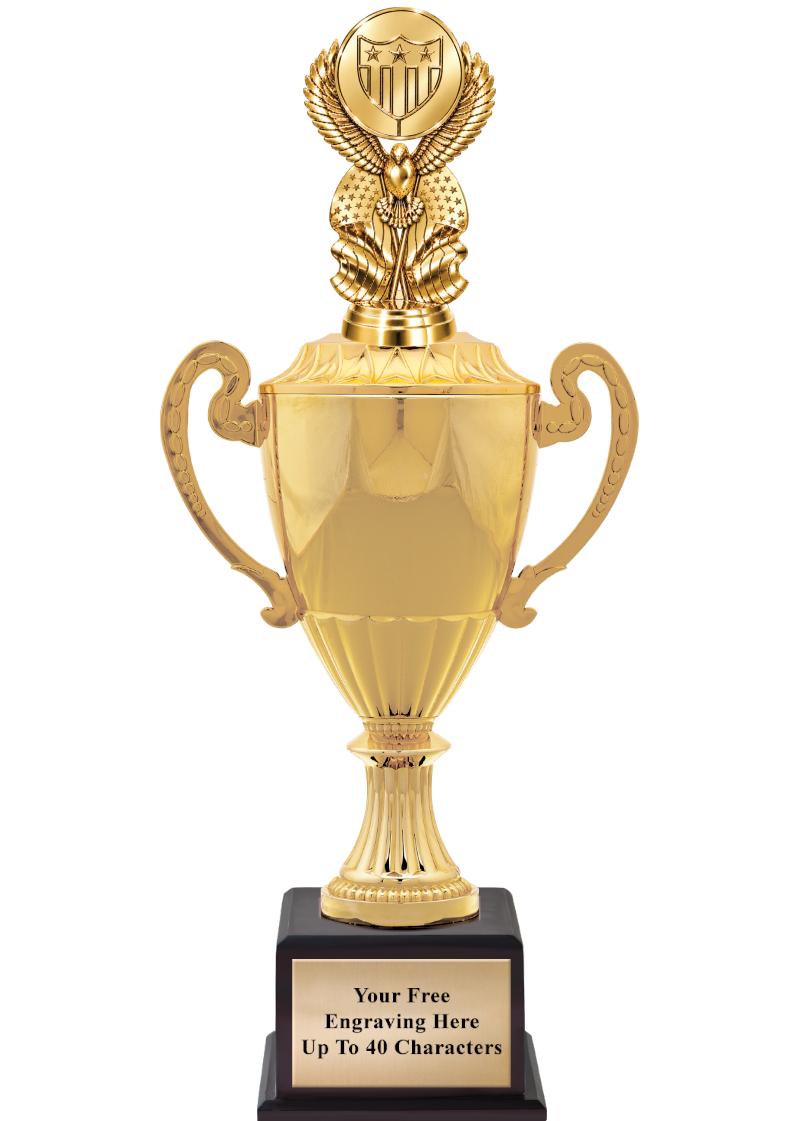 16 3/4" SOVEREIGN CUP W/FIGURE