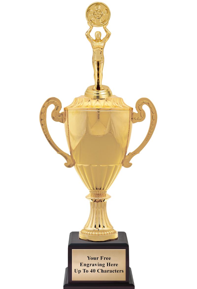 16 3/4" SOVEREIGN CUP W/FIGURE