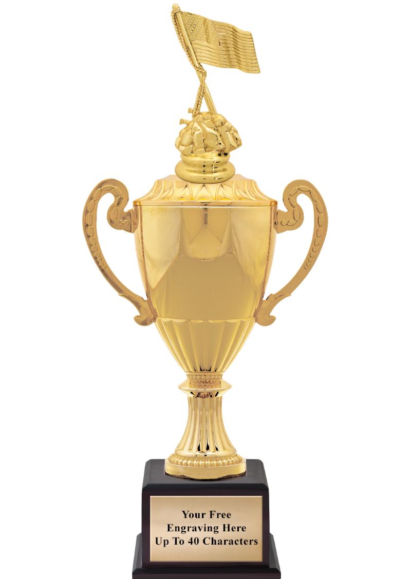 16 3/4" SOVEREIGN CUP W/FIGURE