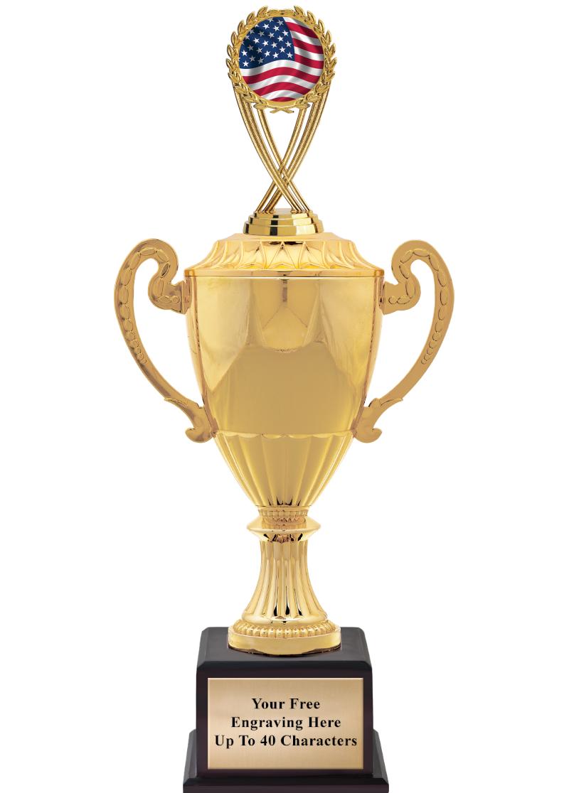 16 3/4" SOVEREIGN CUP W/FIGURE