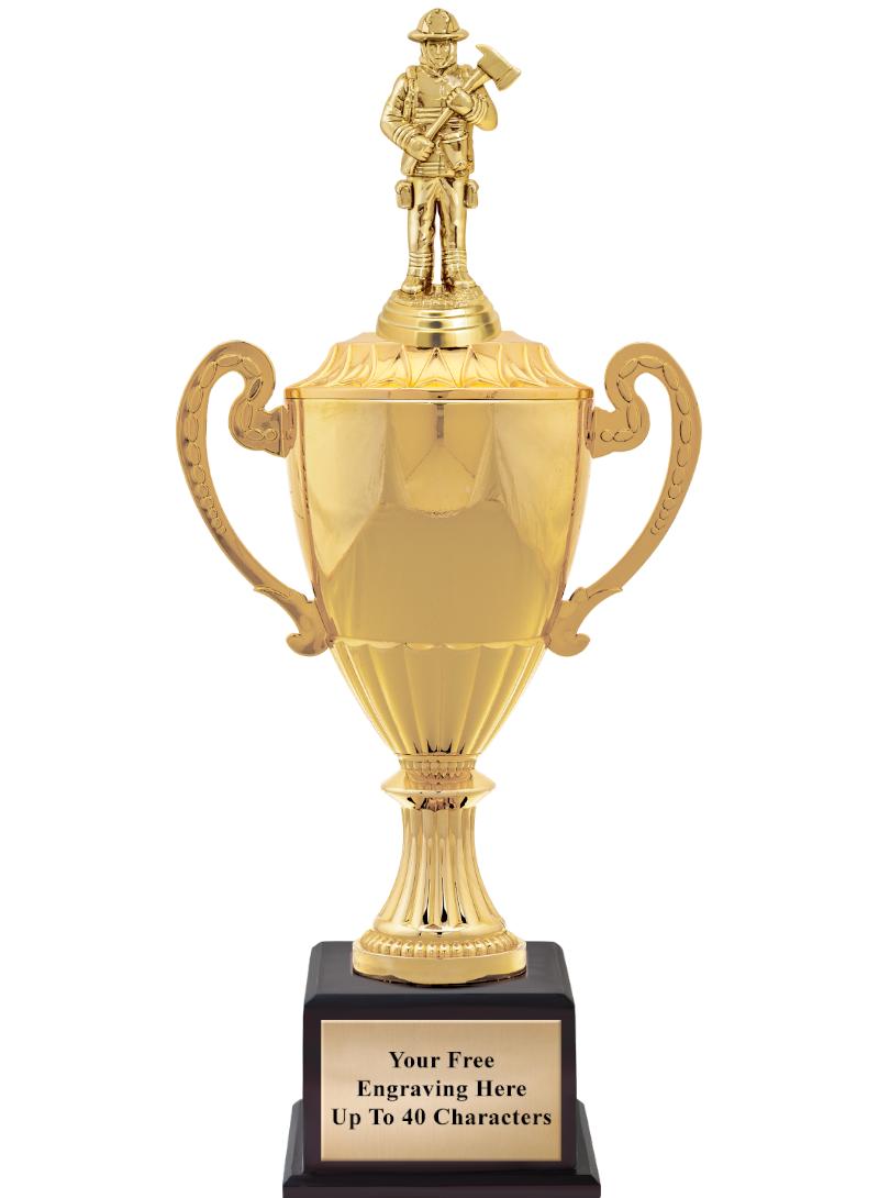 16 3/4" SOVEREIGN CUP W/FIGURE