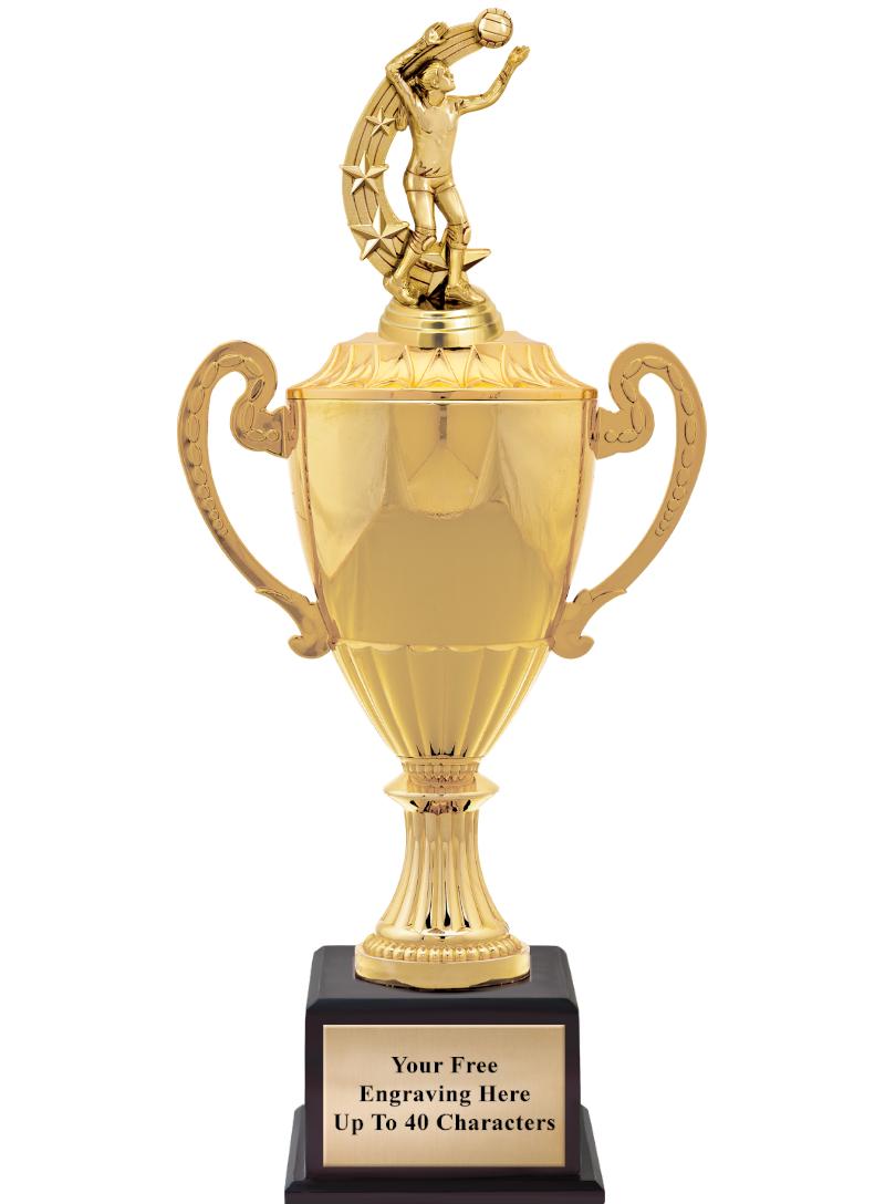 16 3/4" SOVEREIGN CUP W/FIGURE