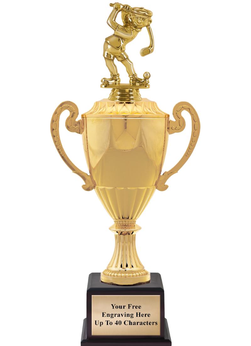16 3/4" SOVEREIGN CUP W/FIGURE