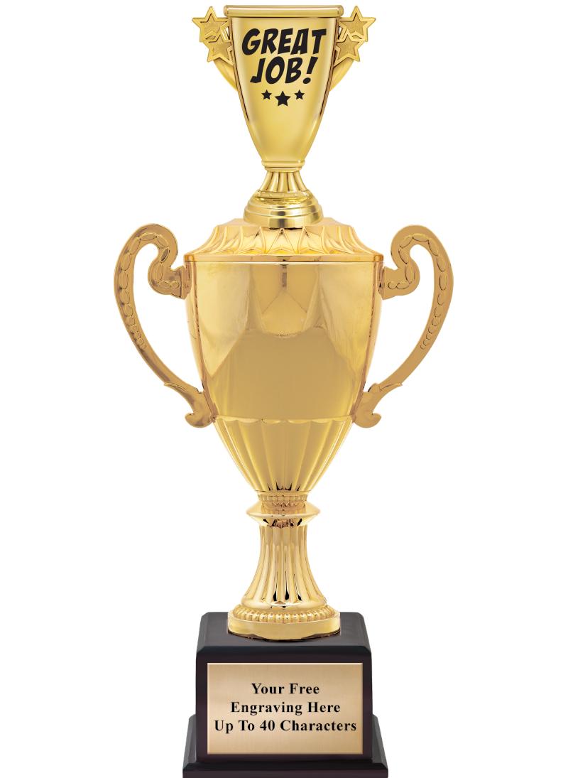 16 3/4" SOVEREIGN CUP W/FIGURE