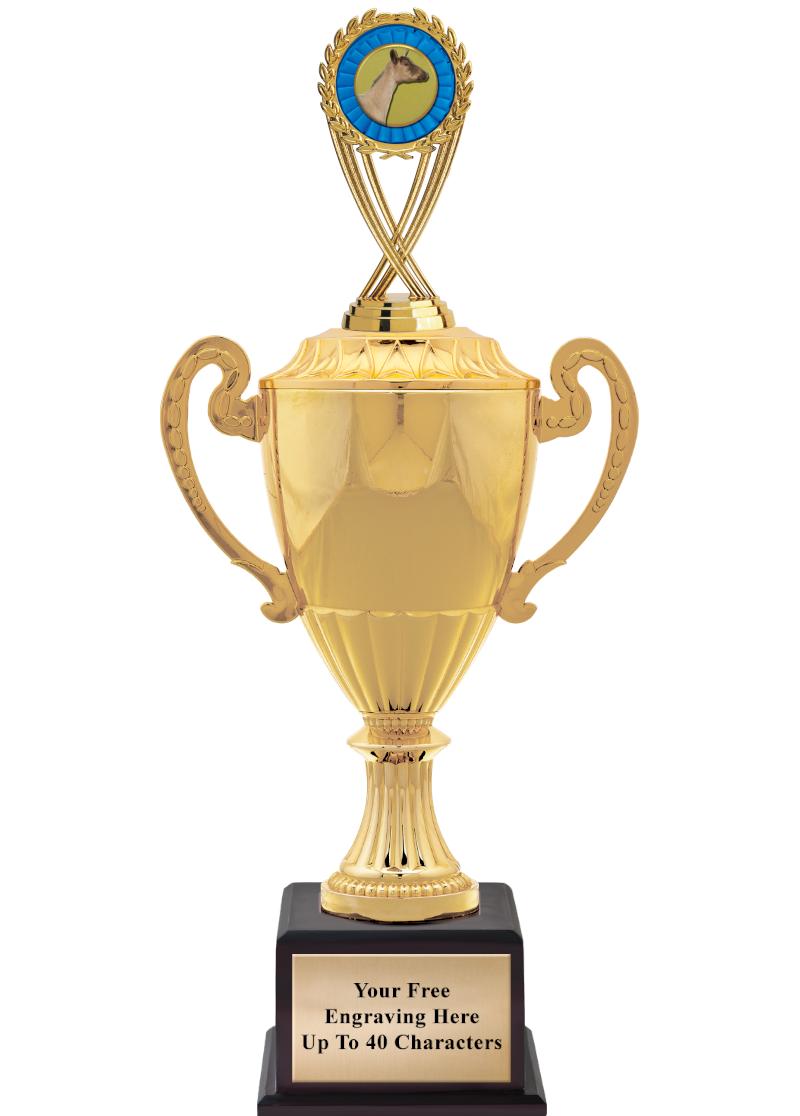 16 3/4" SOVEREIGN CUP W/FIGURE