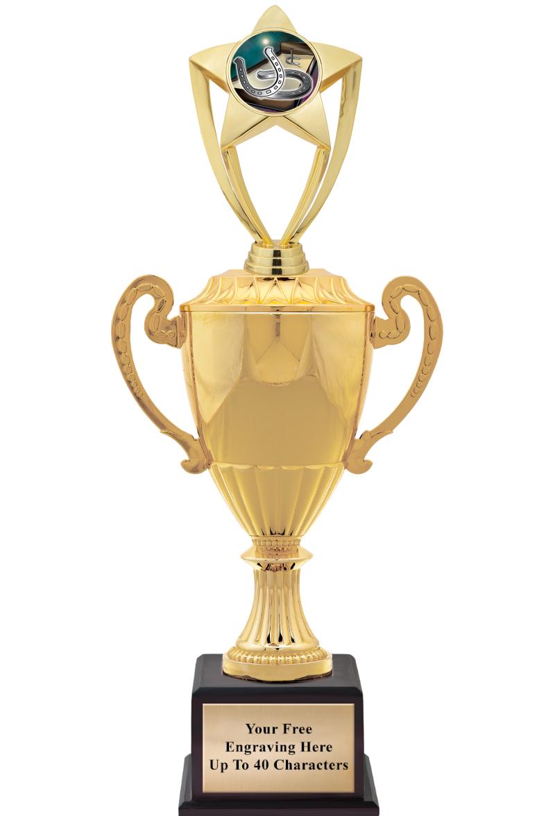 16 3/4" SOVEREIGN CUP W/FIGURE