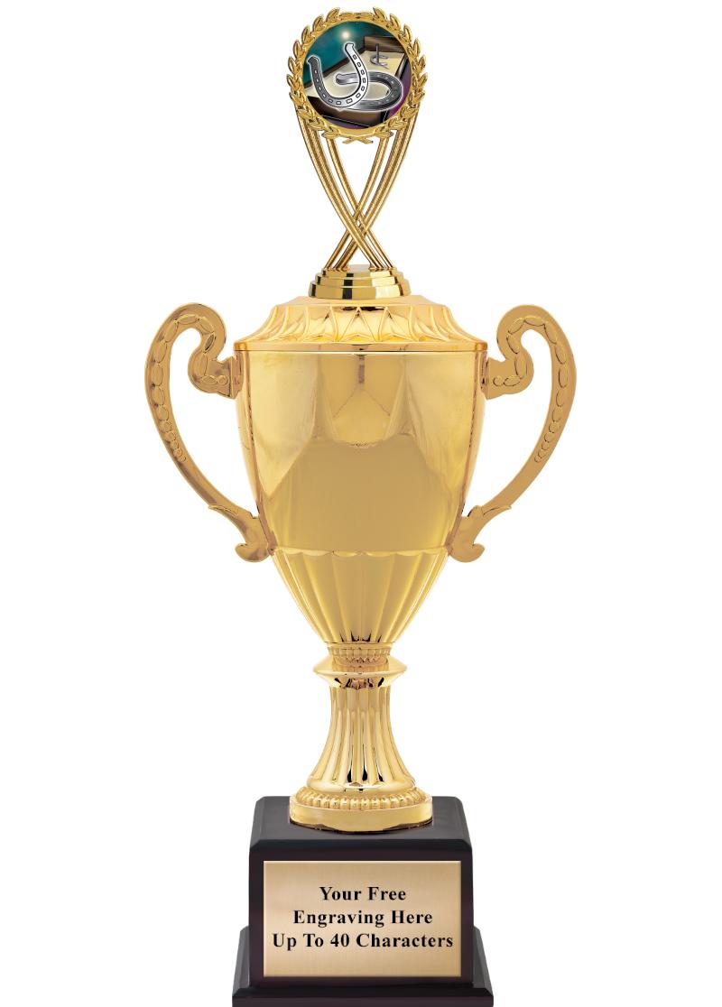 16 3/4" SOVEREIGN CUP W/FIGURE