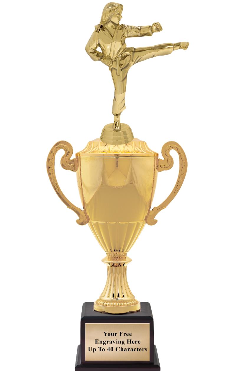 16 3/4" SOVEREIGN CUP W/FIGURE