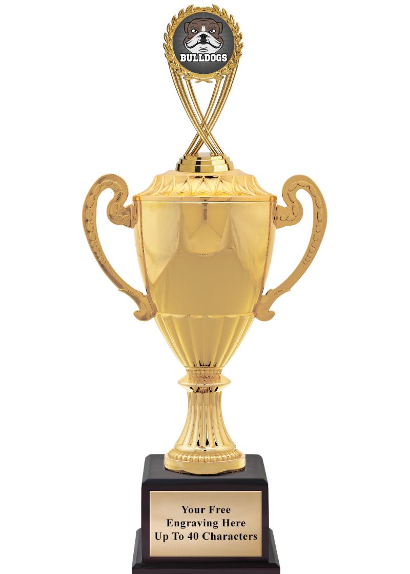 16 3/4" SOVEREIGN CUP W/FIGURE