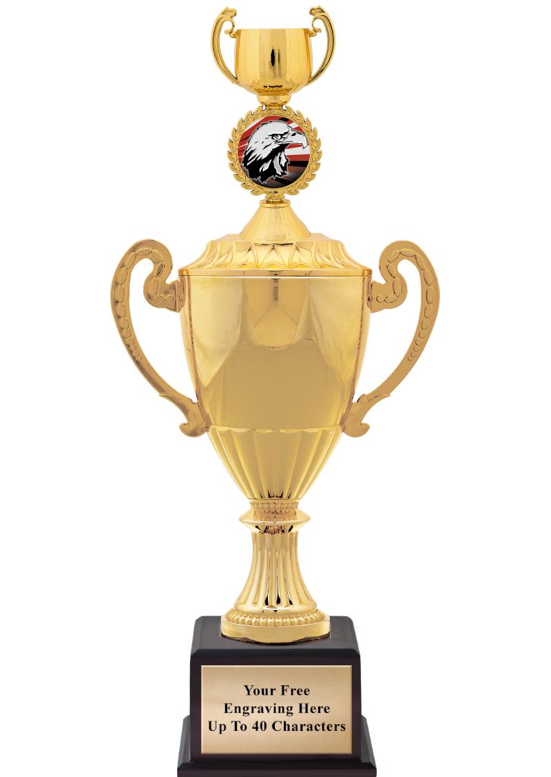 16 3/4" SOVEREIGN CUP W/FIGURE