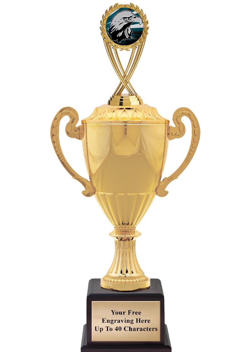 16 3/4" SOVEREIGN CUP W/FIGURE