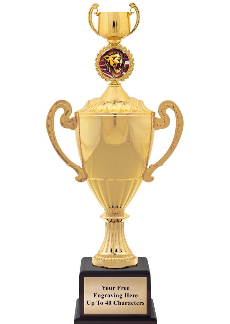 16 3/4" SOVEREIGN CUP W/FIGURE