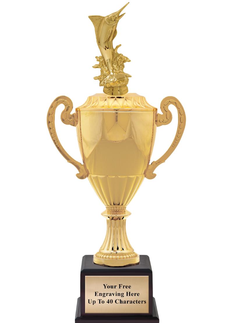 16 3/4" SOVEREIGN CUP W/FIGURE