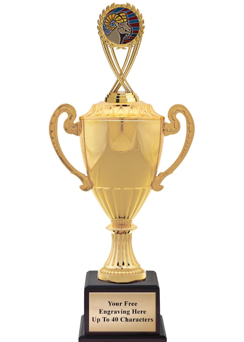 16 3/4" SOVEREIGN CUP W/FIGURE