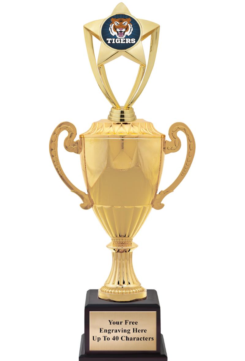 16 3/4" SOVEREIGN CUP W/FIGURE