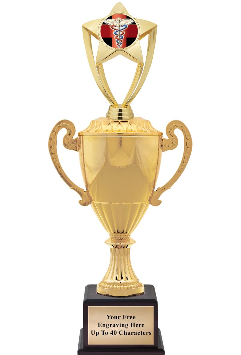 16 3/4" SOVEREIGN CUP W/FIGURE