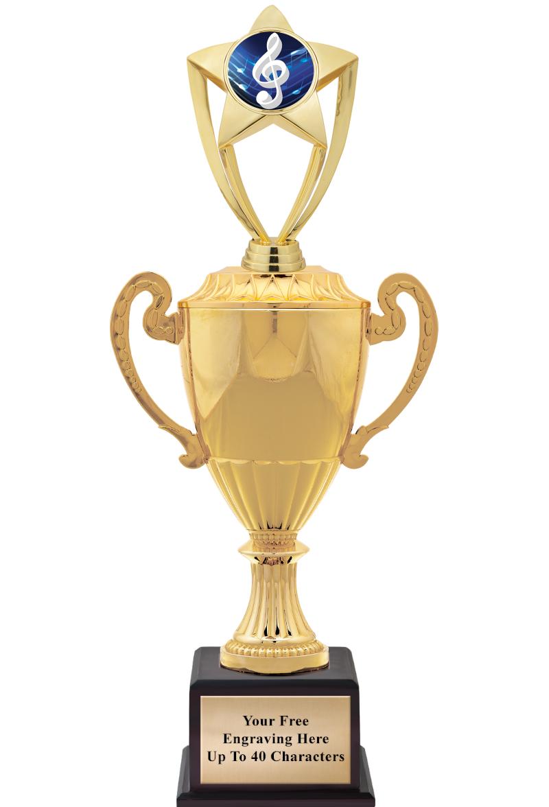 16 3/4" SOVEREIGN CUP W/FIGURE