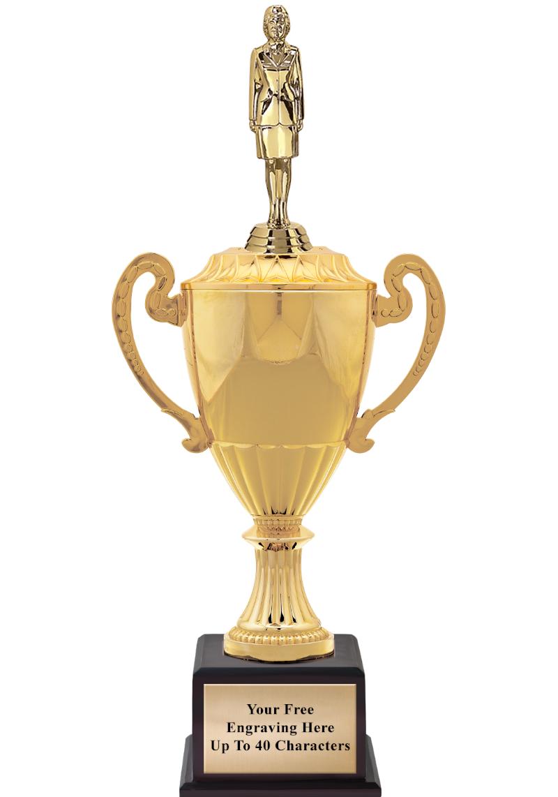 16 3/4" SOVEREIGN CUP W/FIGURE