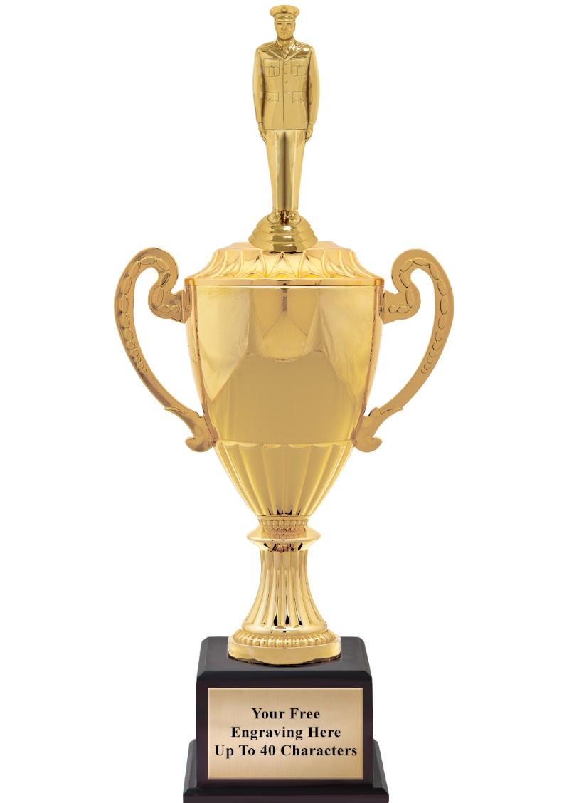 16 3/4" SOVEREIGN CUP W/FIGURE