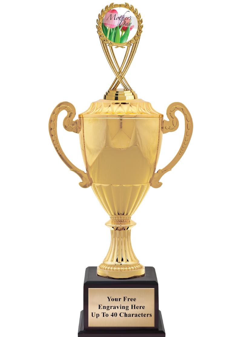 16 3/4" SOVEREIGN CUP W/FIGURE