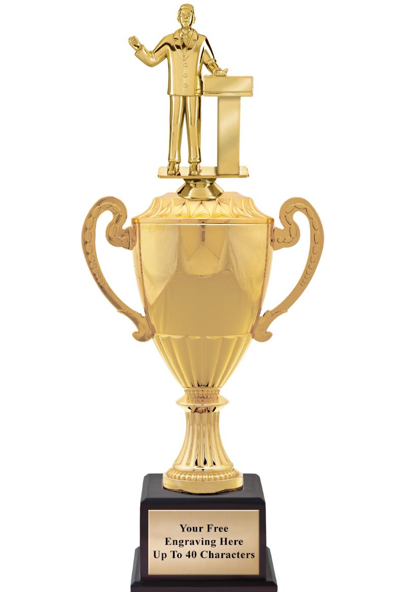 16 3/4" SOVEREIGN CUP W/FIGURE