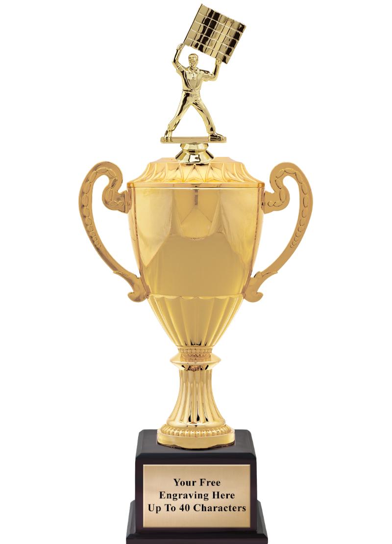 16 3/4" SOVEREIGN CUP W/FIGURE