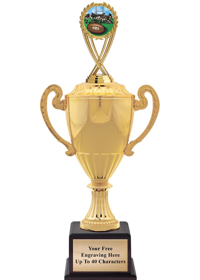 16 3/4" SOVEREIGN CUP W/FIGURE