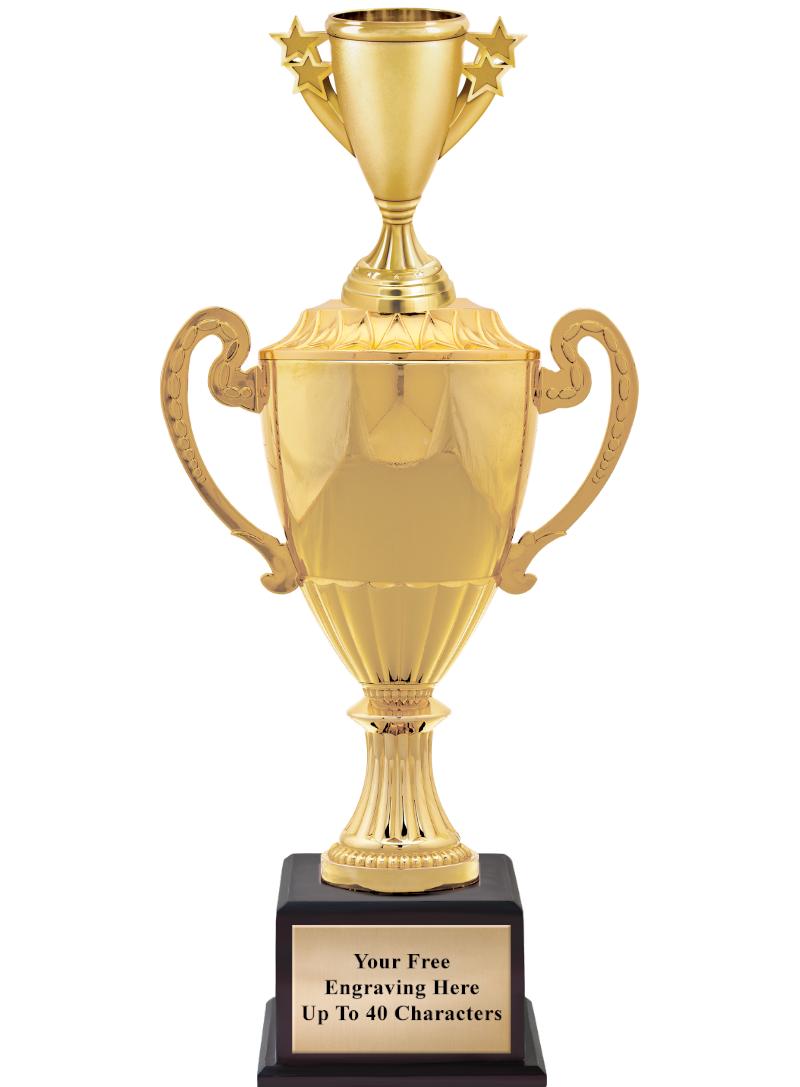 16 3/4" SOVEREIGN CUP W/FIGURE