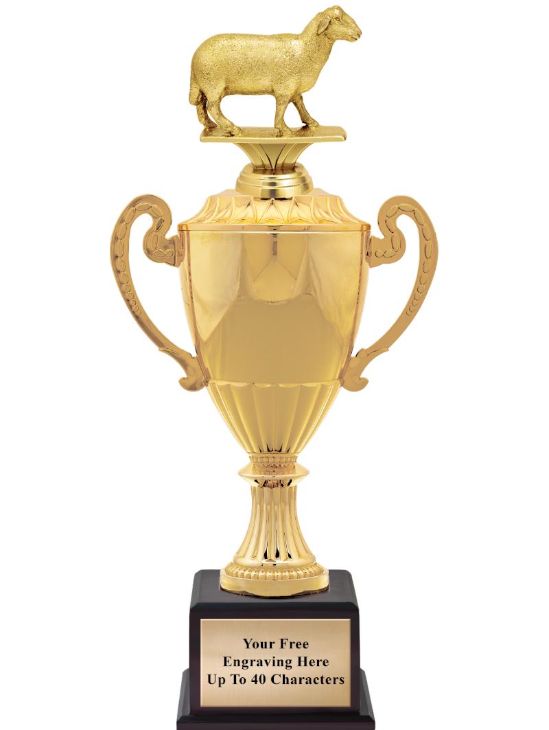 16 3/4" SOVEREIGN CUP W/FIGURE