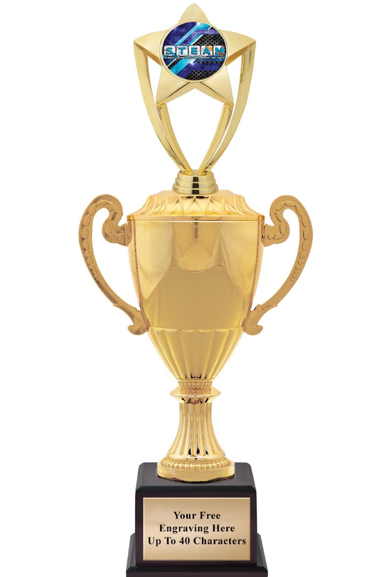 16 3/4" SOVEREIGN CUP W/FIGURE