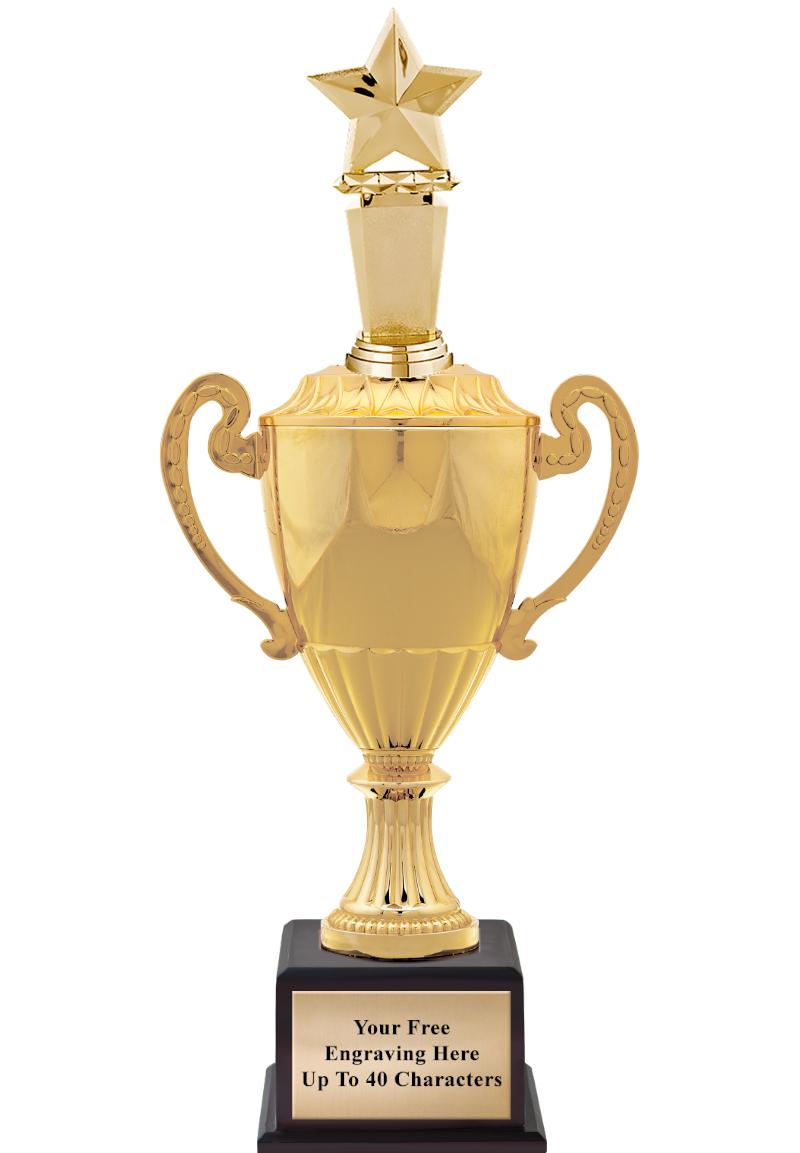 16 3/4" SOVEREIGN CUP W/FIGURE