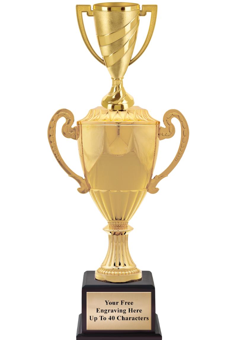 16 3/4" SOVEREIGN CUP W/FIGURE