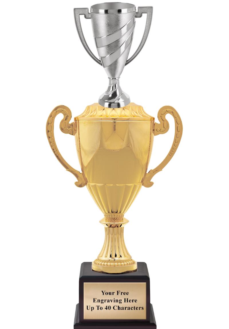 16 3/4" SOVEREIGN CUP W/FIGURE