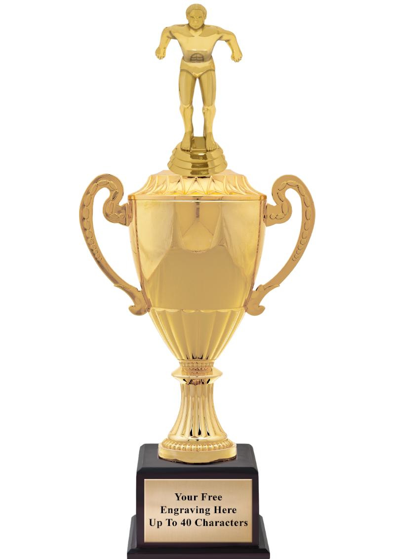 16 3/4" SOVEREIGN CUP W/FIGURE