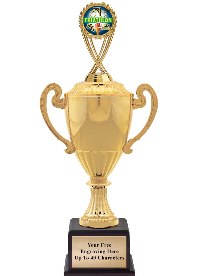 16 3/4" SOVEREIGN CUP W/FIGURE