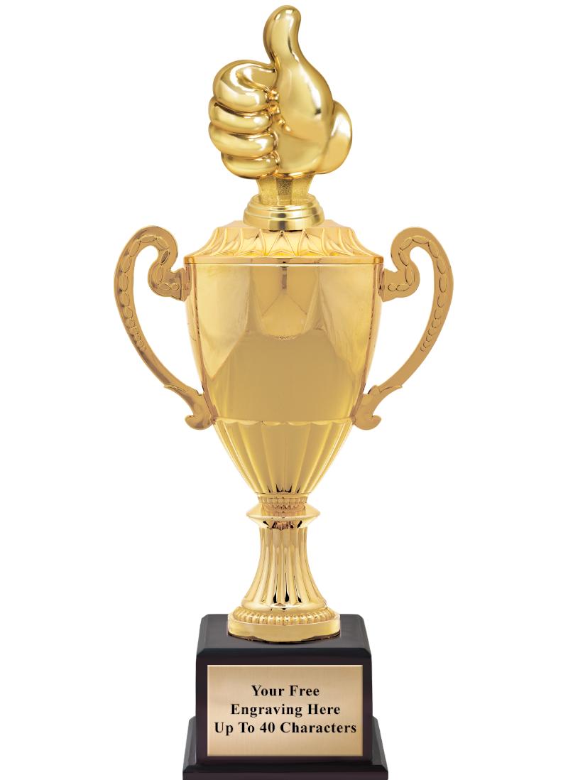 16 3/4" SOVEREIGN CUP W/FIGURE