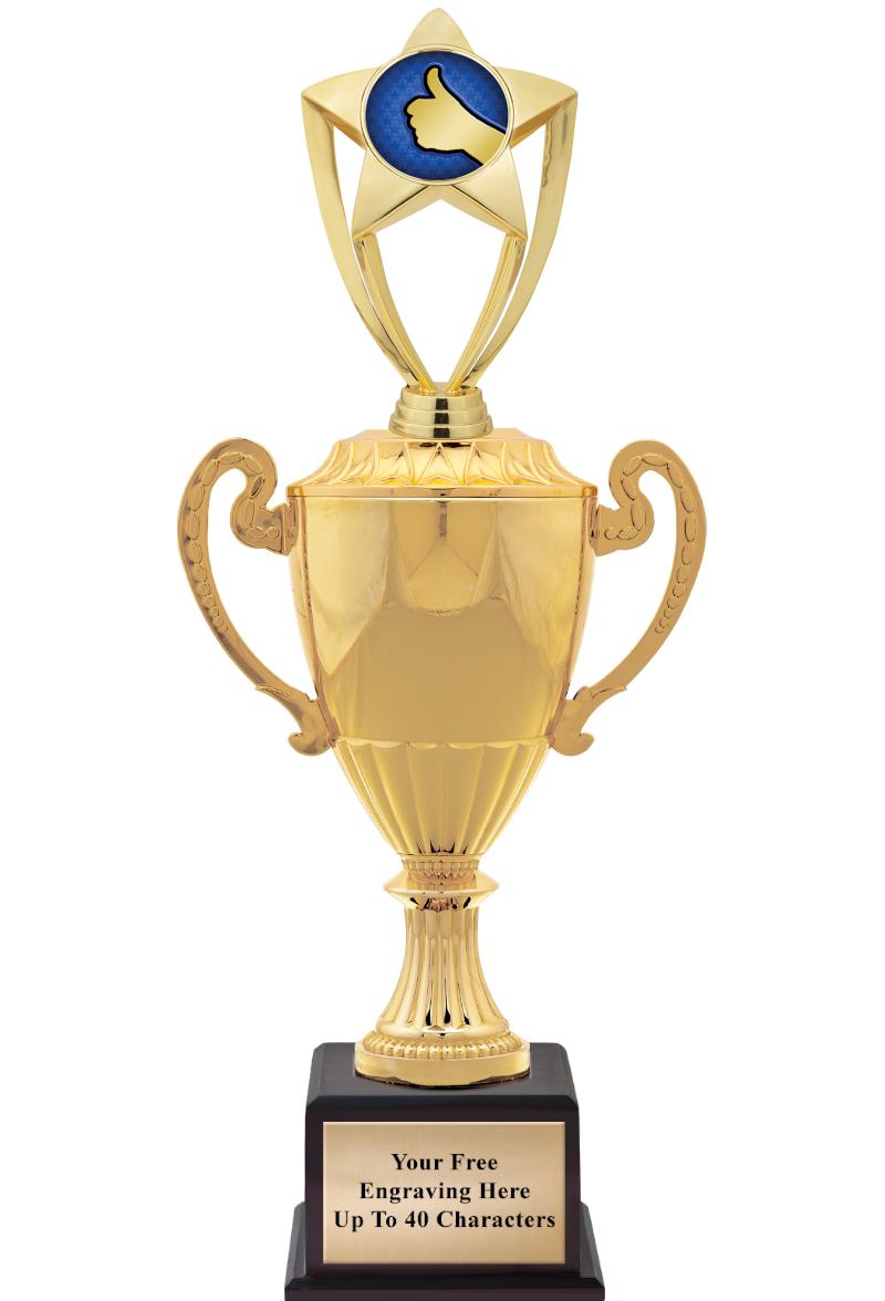 16 3/4" SOVEREIGN CUP W/FIGURE