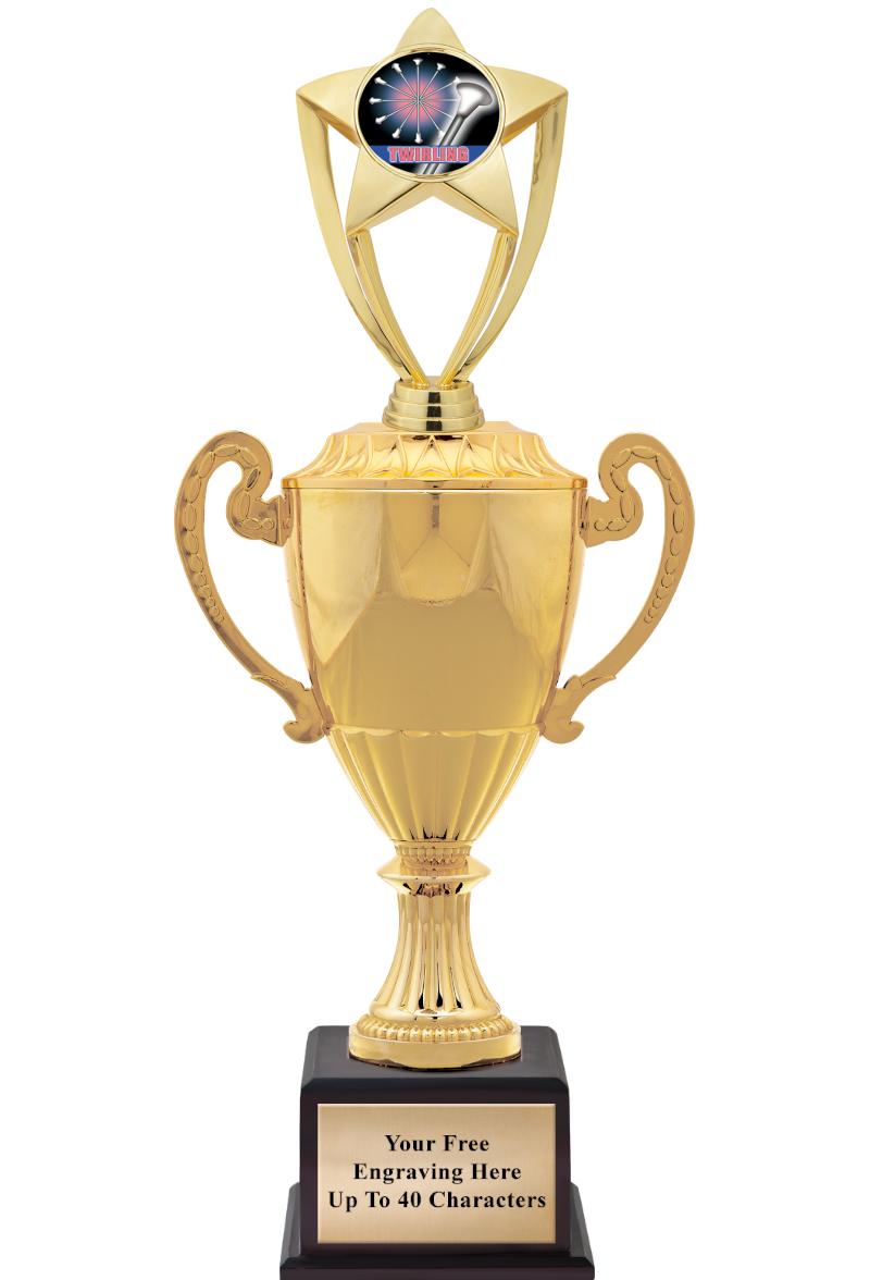 16 3/4" SOVEREIGN CUP W/FIGURE