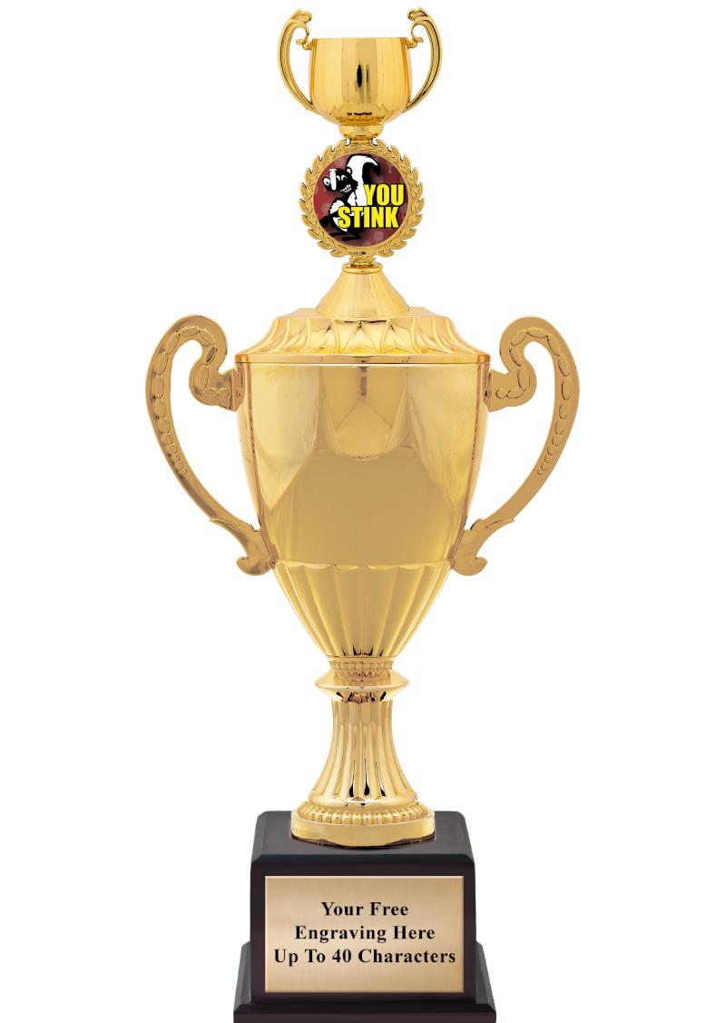 16 3/4" SOVEREIGN CUP W/FIGURE