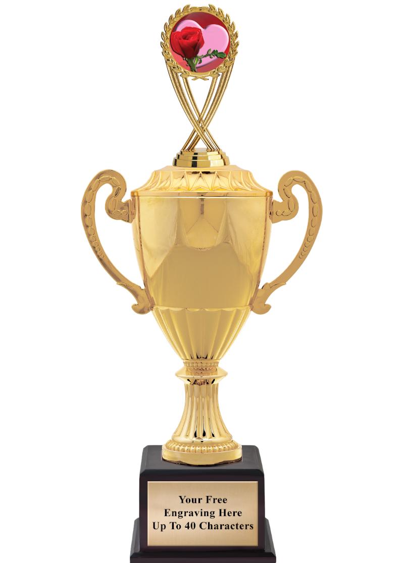 16 3/4" SOVEREIGN CUP W/FIGURE